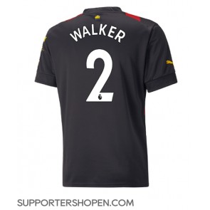 Manchester City Kyle Walker #2 Borta Matchtröja 2022-23 Kortärmad